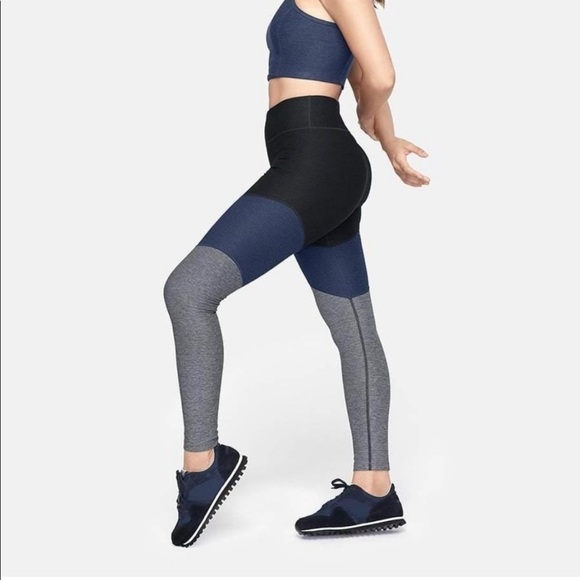 Outdoor Voices “Springs 7/8 Leggings” Grey and Blue, Size Small - Picture 2 of 8